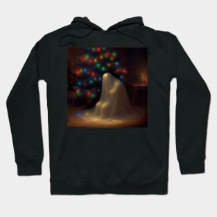 Christmas tree ghost Hoodie